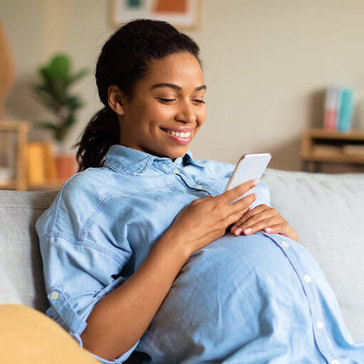 Happy Pregnant Woman